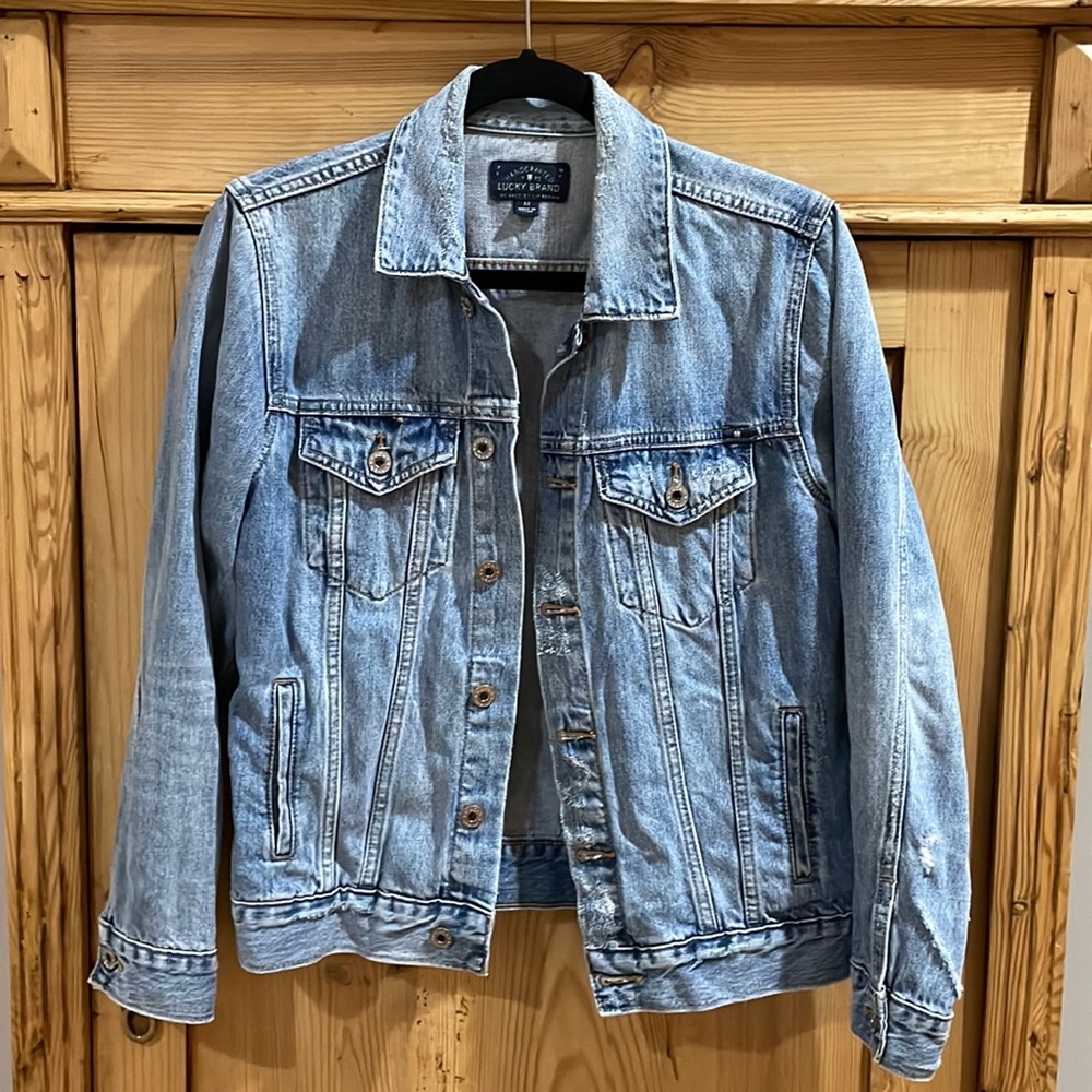 Lucky Brand distressed looking Jean Jacket